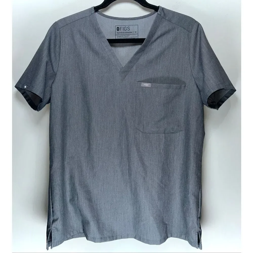 Figs gray scrub shirt size medium